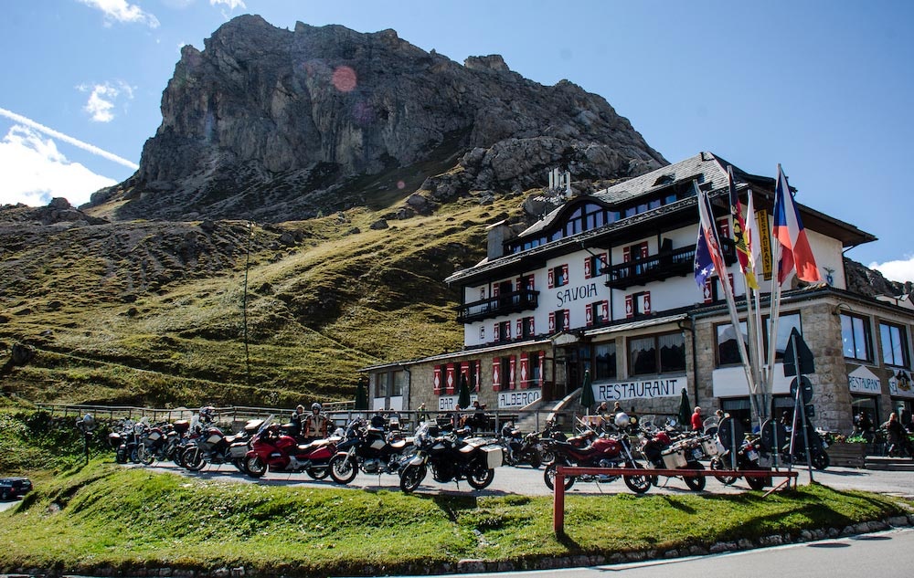 Motorcyklist-venligt Hotel Savoia i Canazei